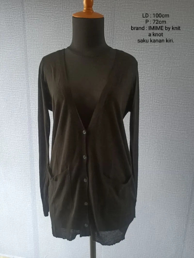 Casual Muslim Blazer Wanita black photo 1