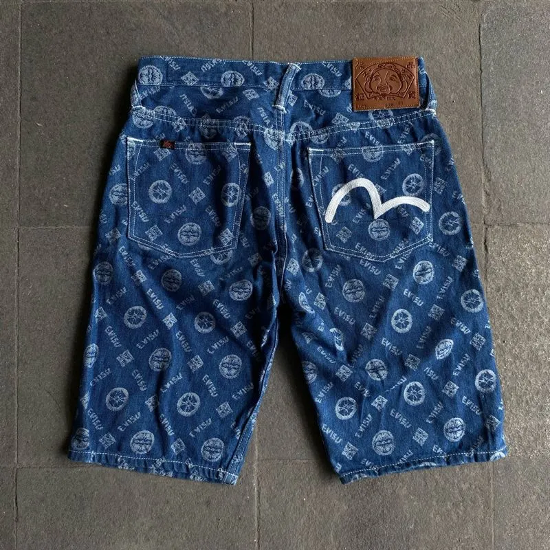 Evisu Y2K Casual Short Pria navy photo 1