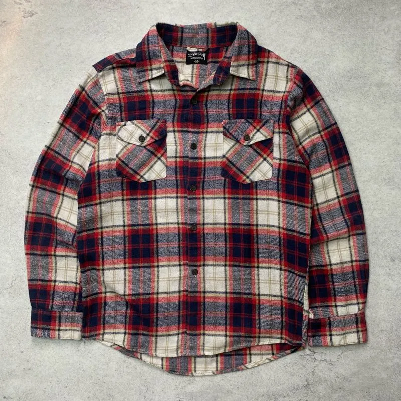 Stussy Streetwear Formal shirt Pria burgundy photo 1