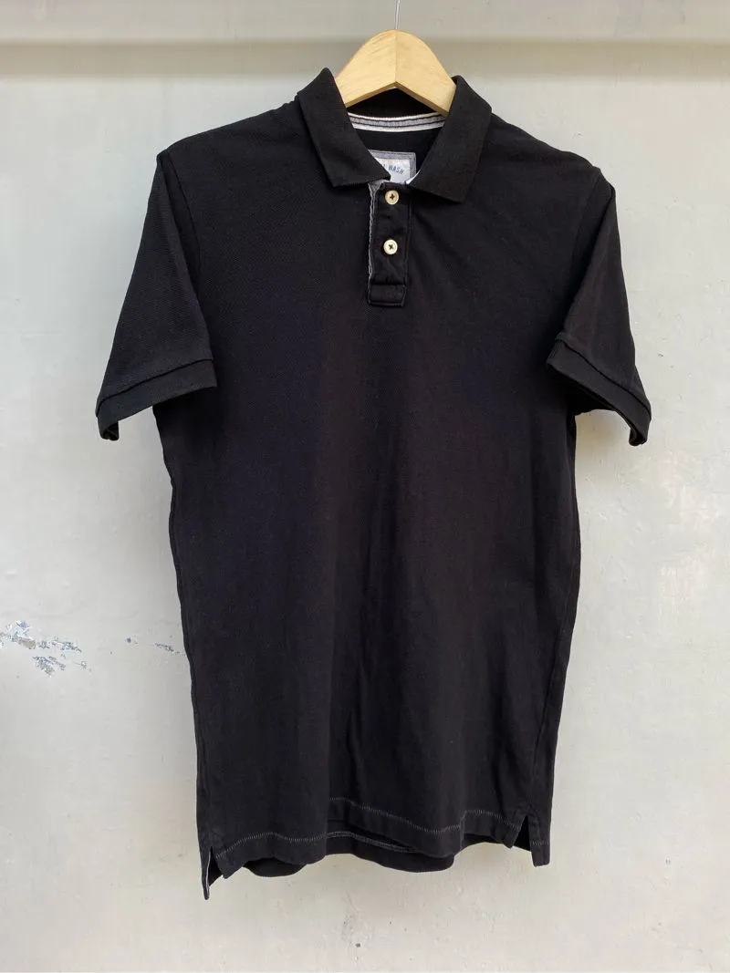 Uniqlo Streetwear Casual Polo shirt Pria black photo 1