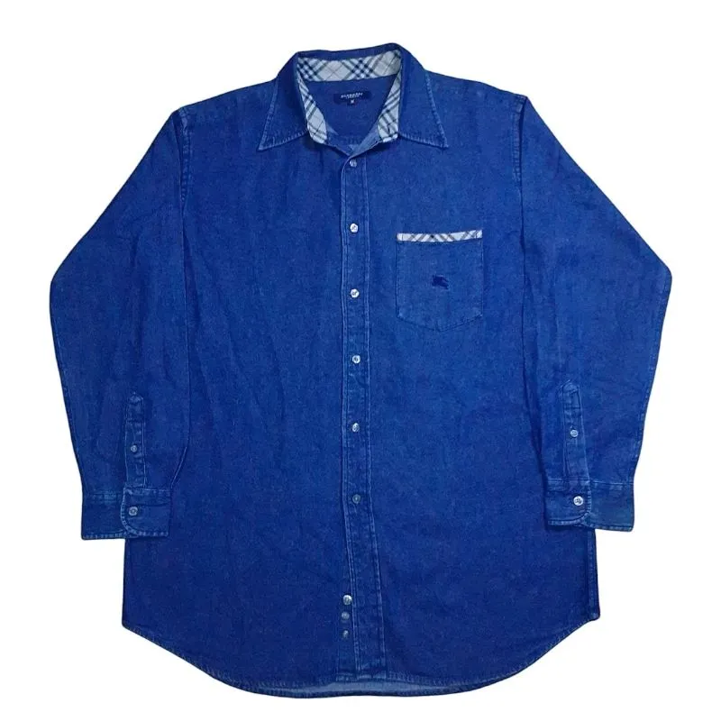 Burberry Luxury Casual Casual shirt Pria navy blue photo 1
