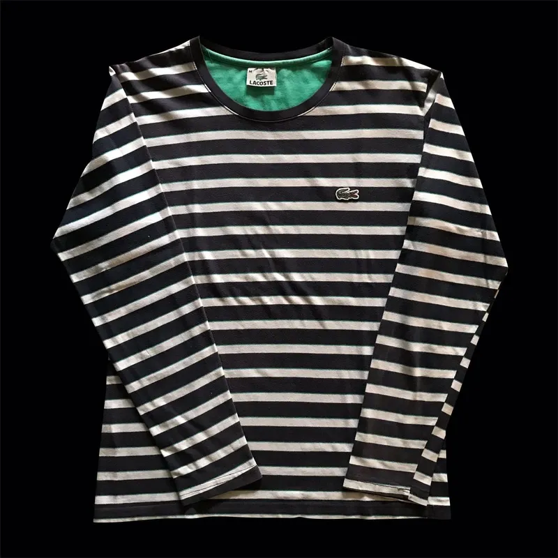 Lacoste Casual T-shirt Pria white black photo 1