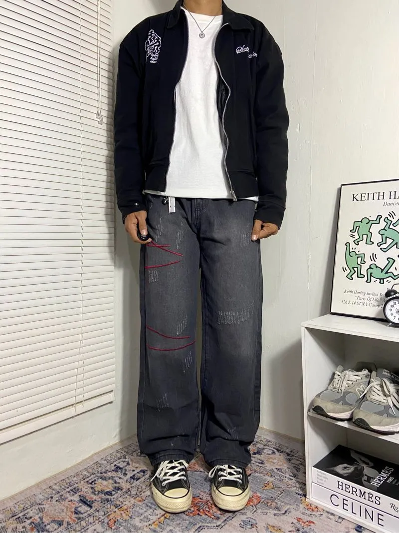 Vintage Jeans Pria black photo 1