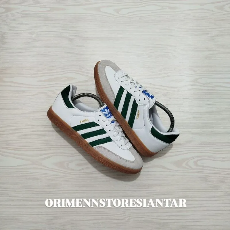 Adidas Casual Sneakers Pria white green photo 1