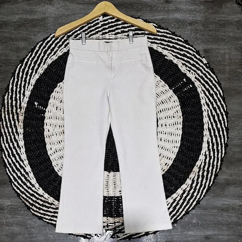 ZARA Casual Flare pants Wanita white photo 1