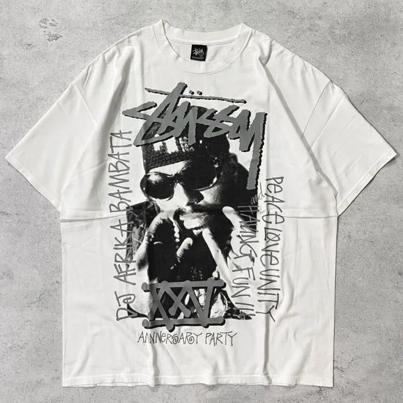 Stussy Streetwear T-shirt Pria white photo 1