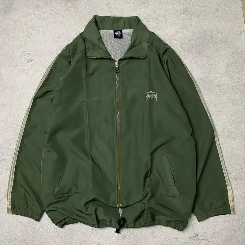 Stussy Streetwear Windbreaker Pria green photo 1