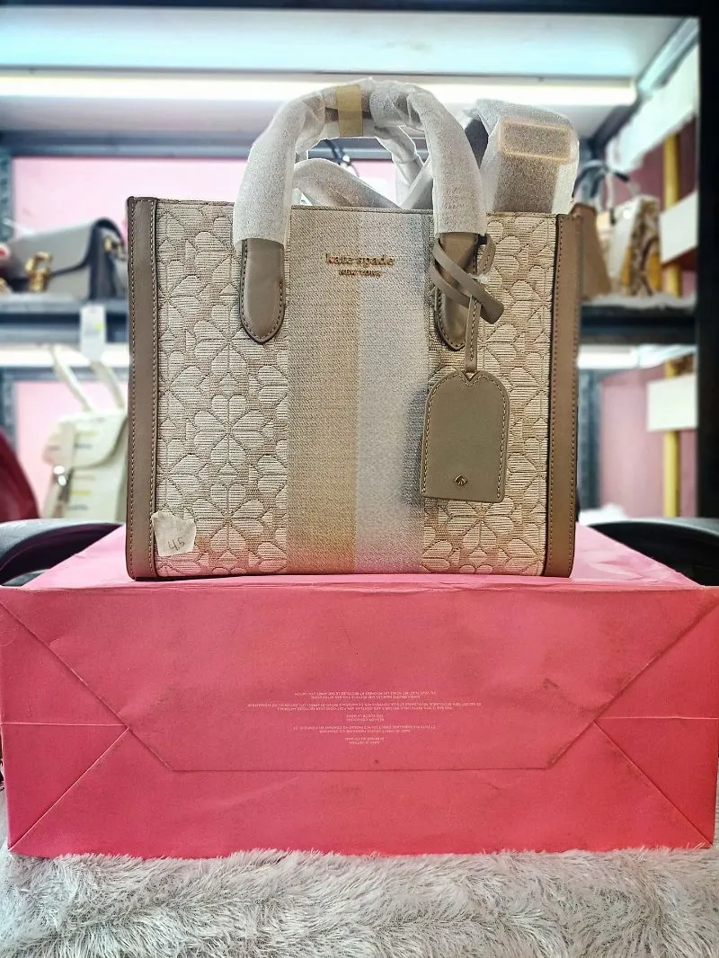 Kate Spade Luxury Minimalist Tote bag Wanita tan photo 1