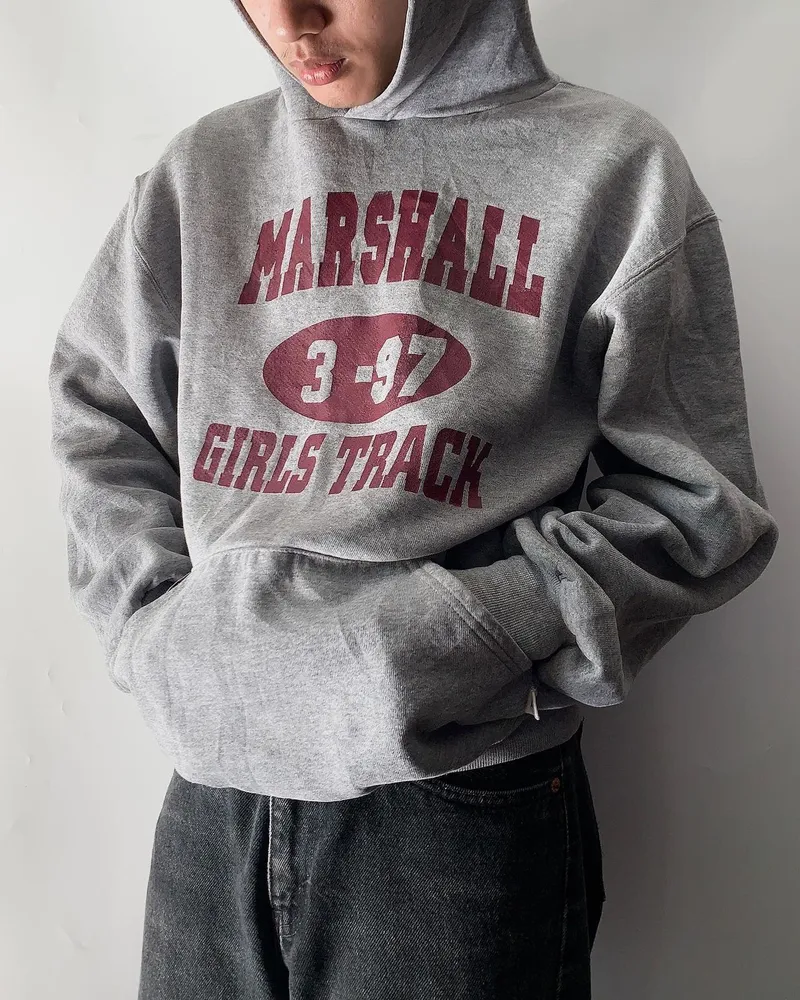 90s Russell hoodie marshall girls track Preloved