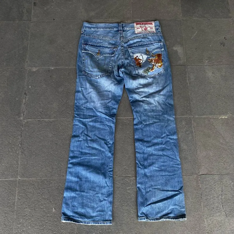 True Religion Vintage Y2K Jeans Pria navy photo 1