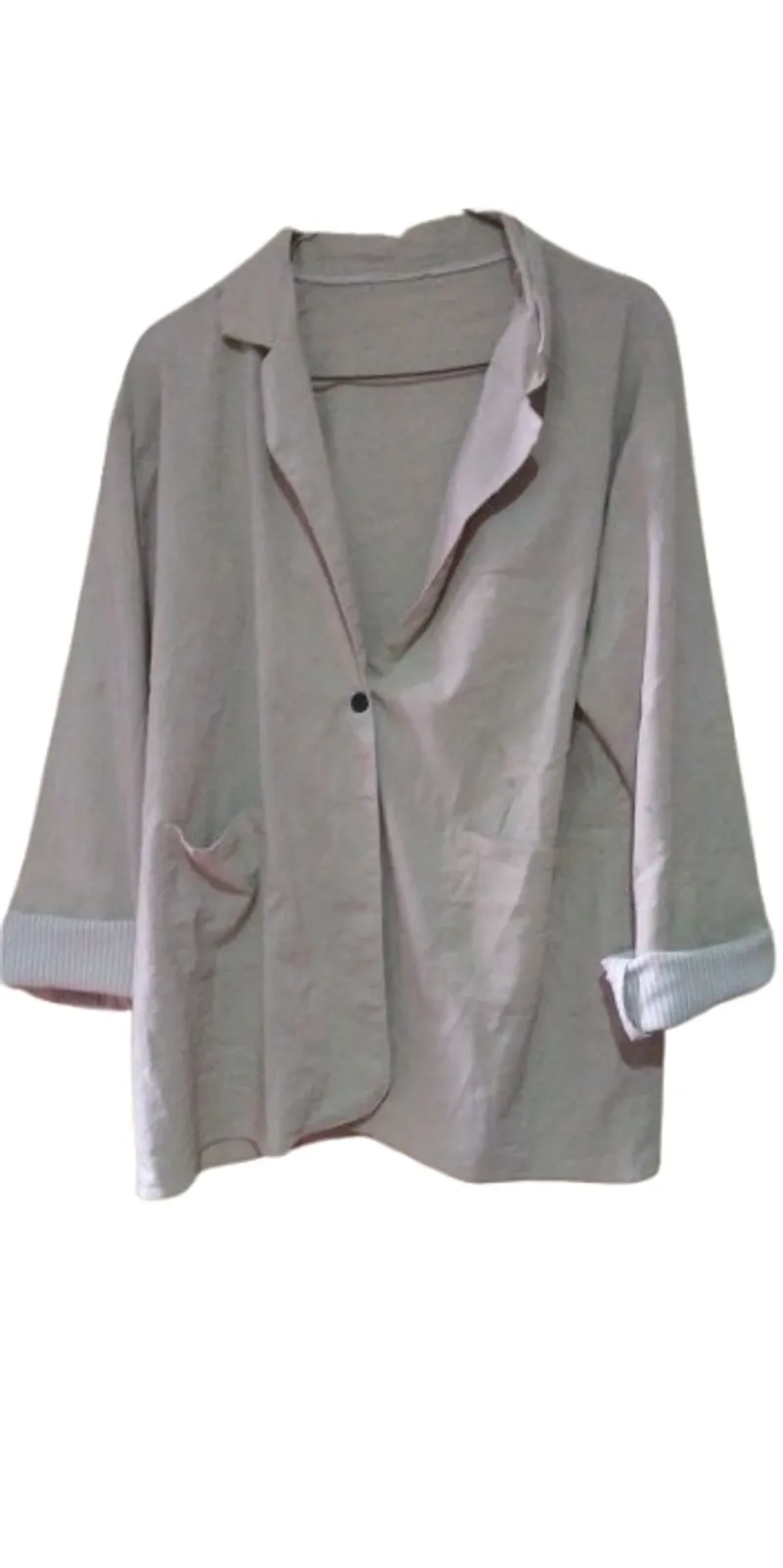 Casual Blazer Wanita tan cream photo 1