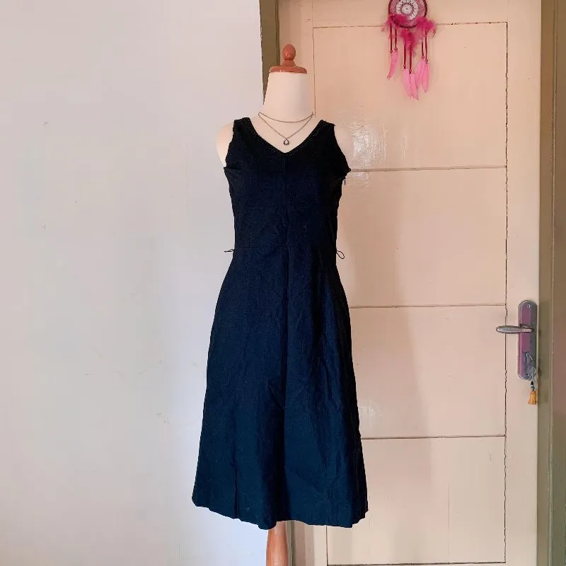 Minimalist Casual dress Wanita black photo 1