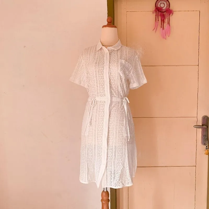 Streetwear Casual Summer dress Wanita white photo 1