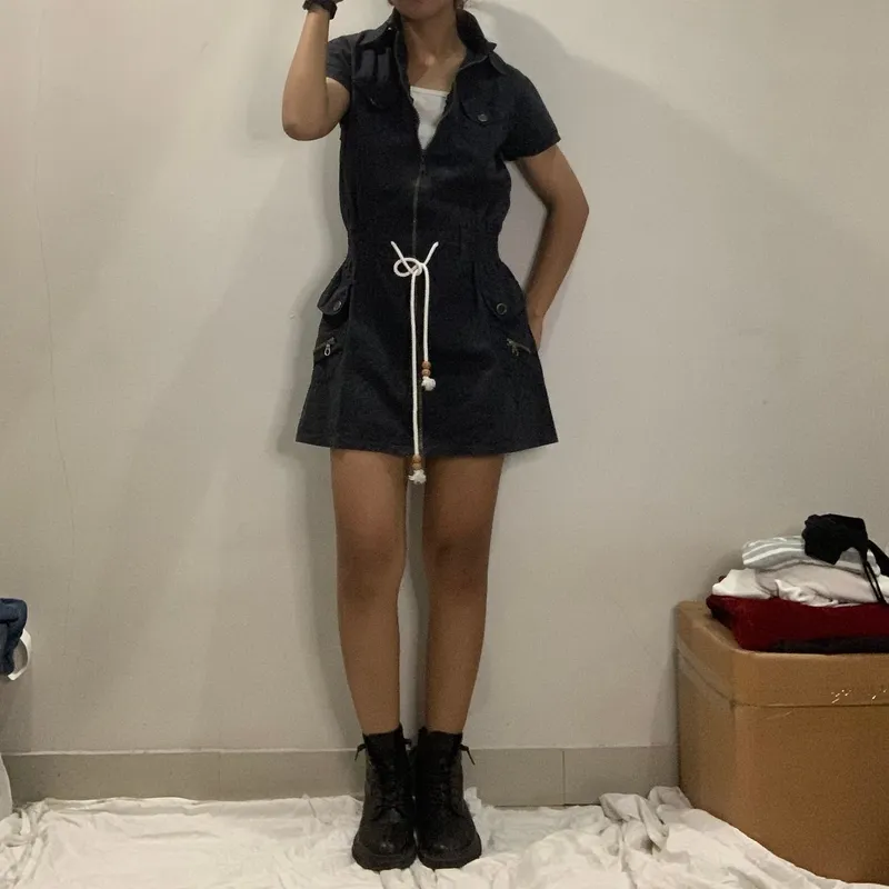 Grunge Goth Romper Wanita black photo 1