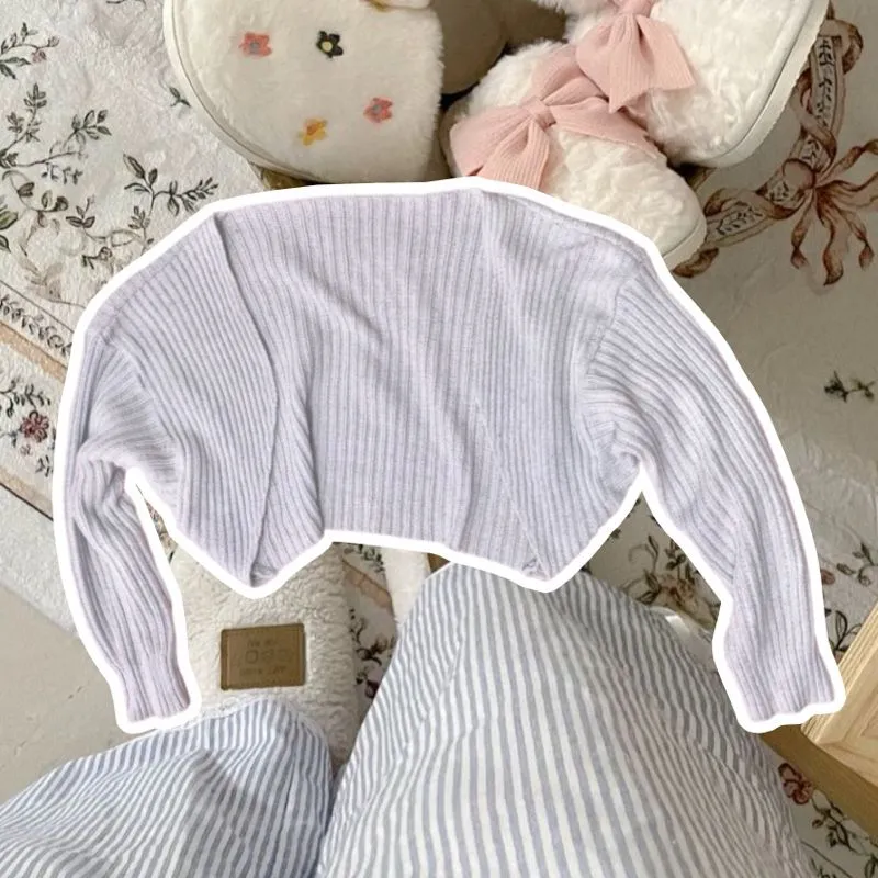 Casual Cardigan Wanita white photo 1