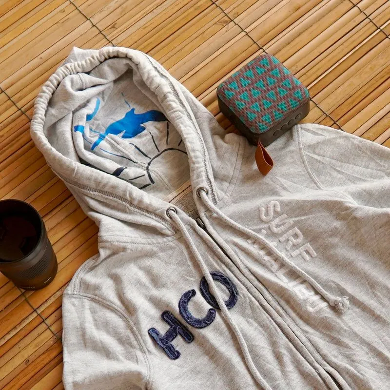 Hollister Streetwear Casual Hoody Pria silver photo 1