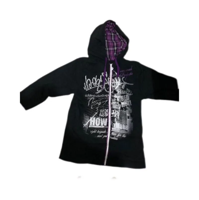 Grunge Emo Windbreaker Pria purple photo 1