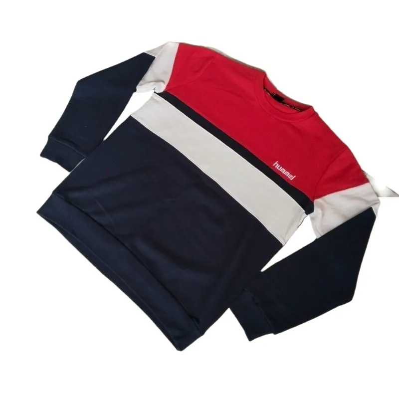 Hummel Streetwear Casual Sweatshirt Pria navy red photo 1