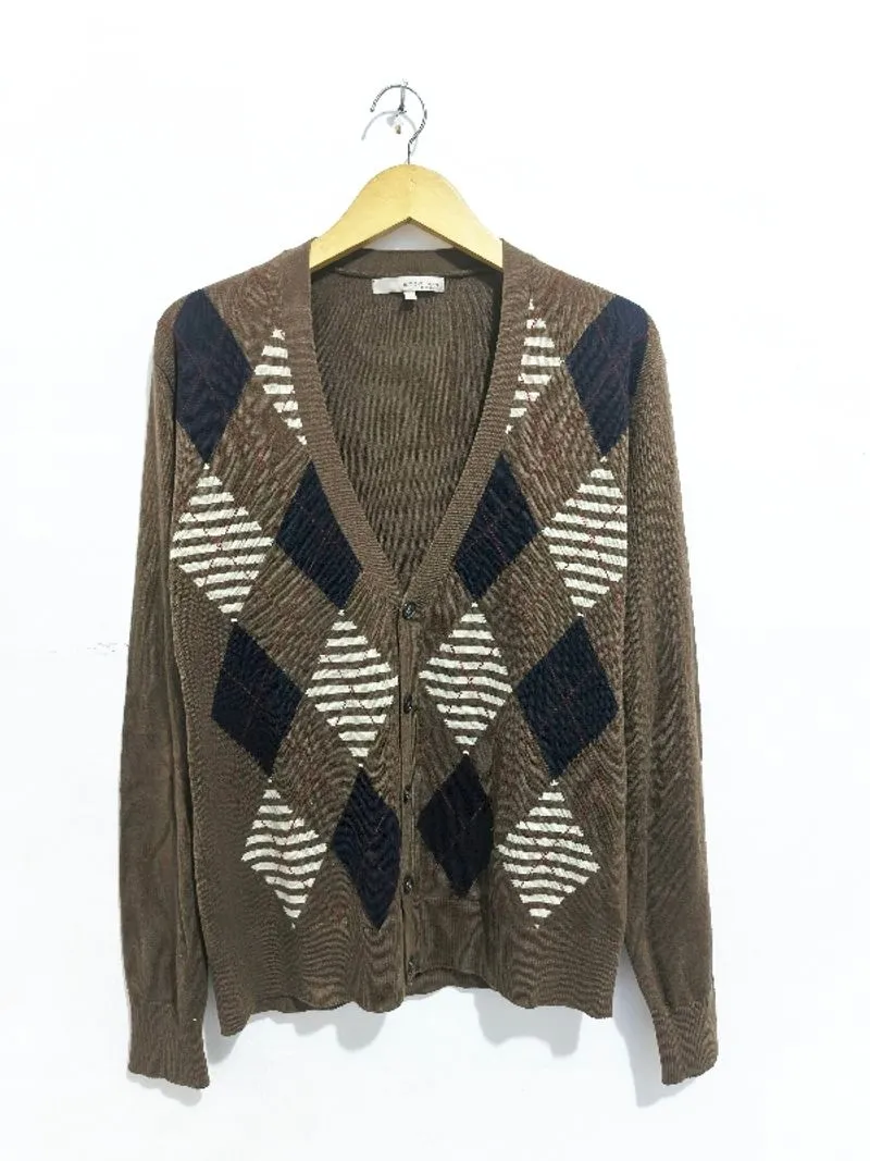Japanese brand Indie Casual Cardigan Pria brown photo 1