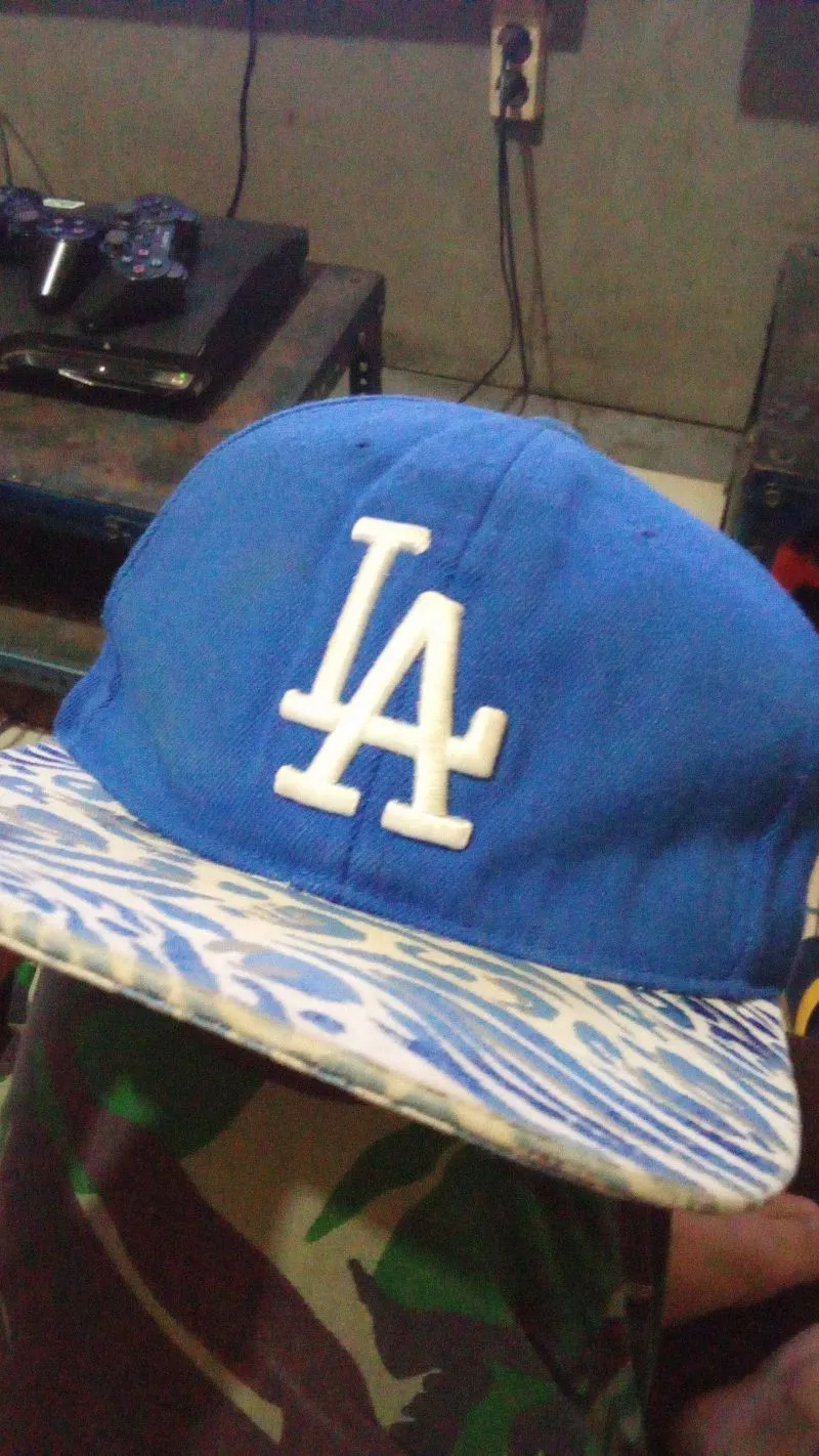 Los Angeles Apparel Y2K Skater Hat Pria blue photo 1