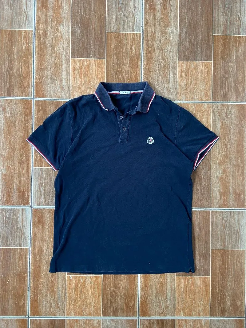Moncler Casual Polo shirt Pria black photo 1