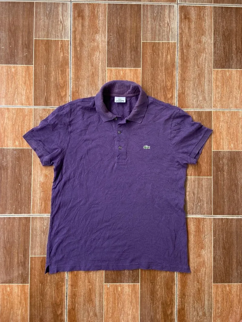 Lacoste Casual Polo shirt Pria purple photo 1