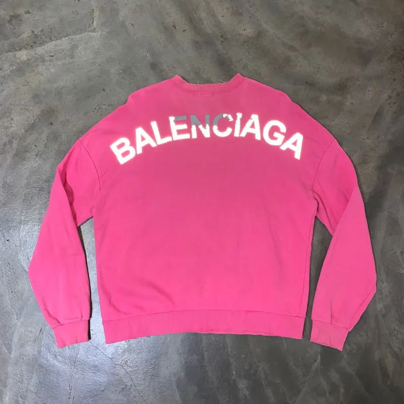 Balenciaga Streetwear Luxury Sweatshirt Pria pink photo 1