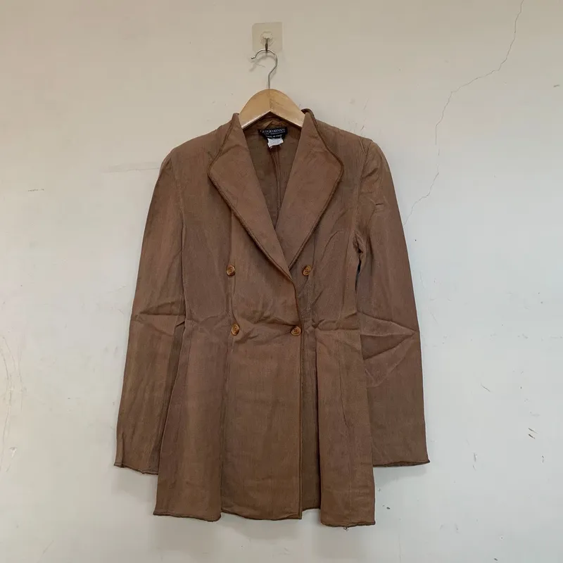 Armani	 Luxury Avant Garde Blazer Wanita brown photo 1