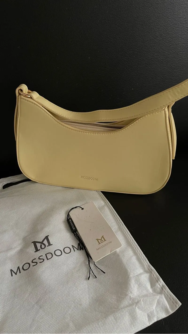 Minimalist Shoulder bag Wanita cream yellow photo 1