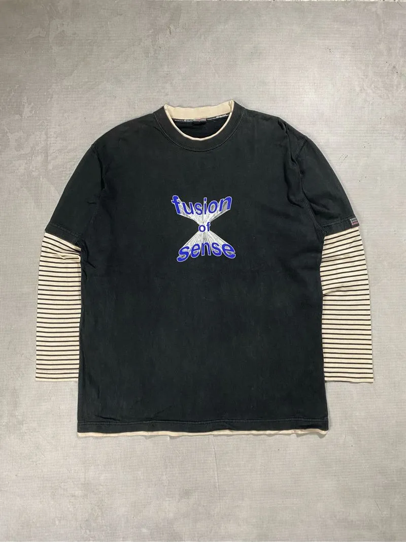 Japanese brand Y2K Grunge T-shirt Pria black photo 1