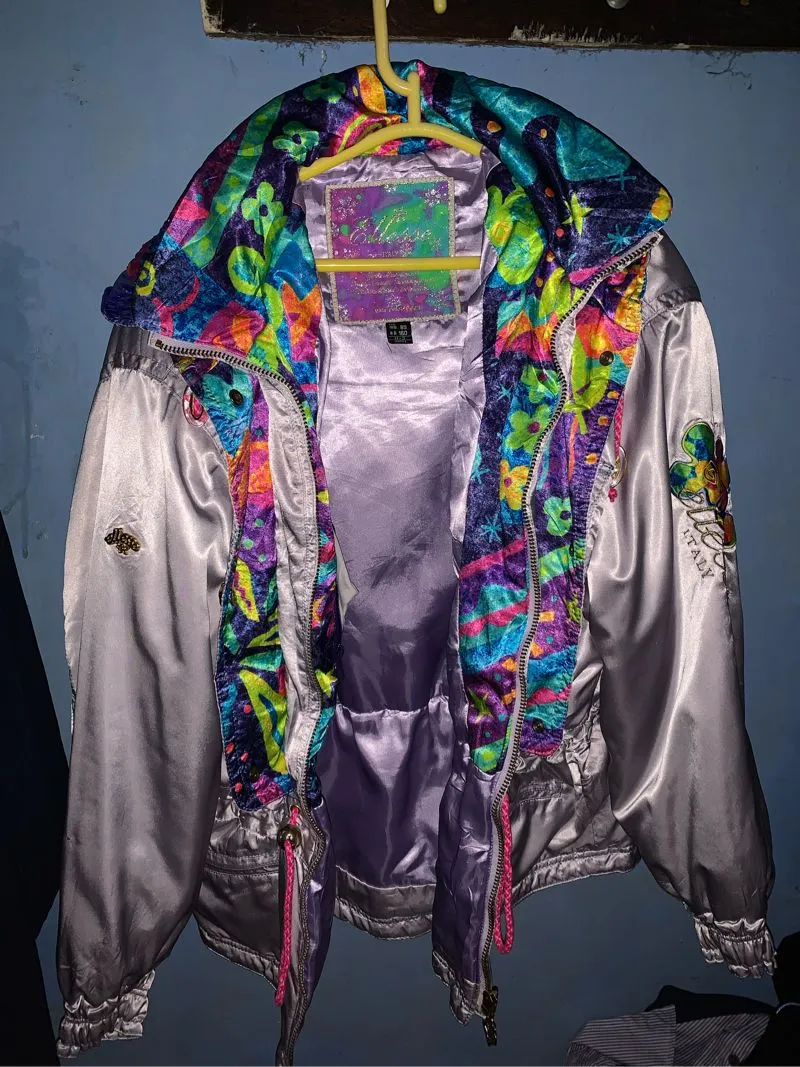 Ellesse Vintage Puffer jacket Pria purple white photo 1