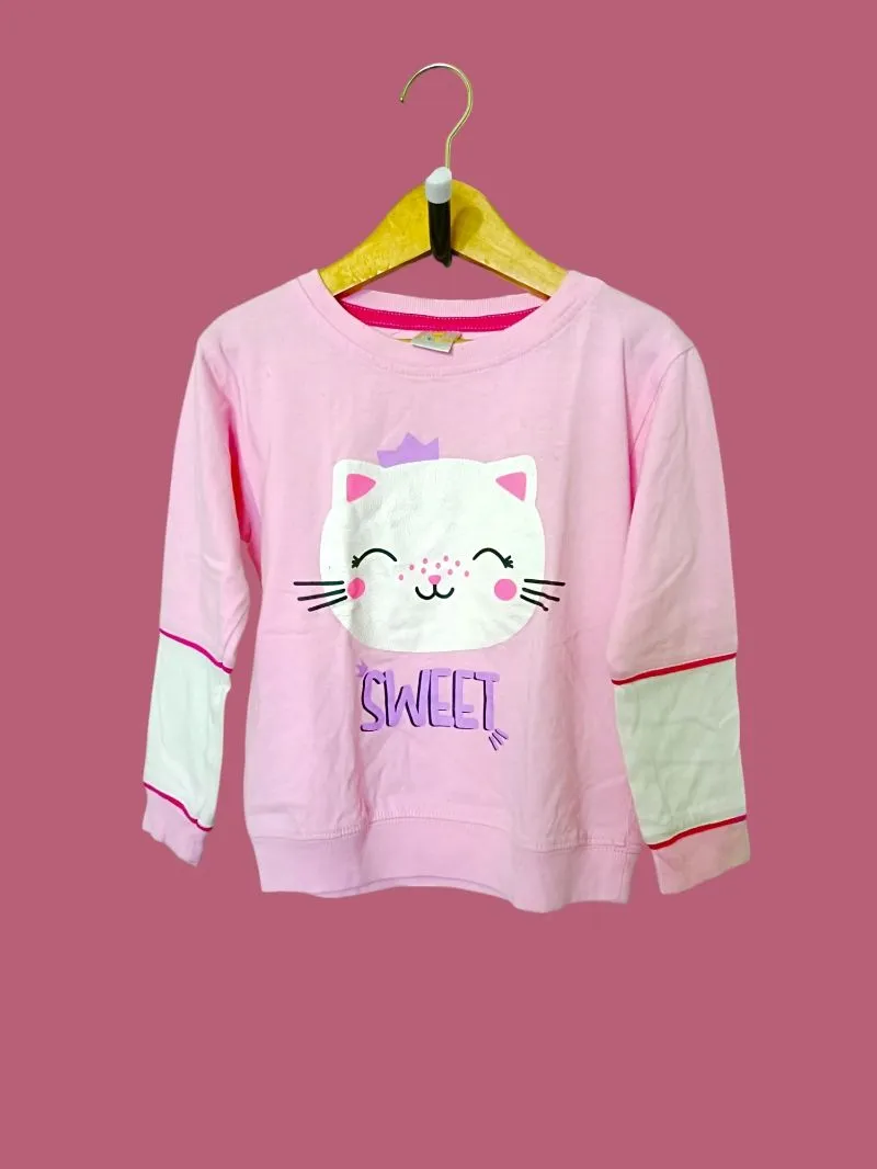 Coquette Casual Sweater Kids pink photo 1