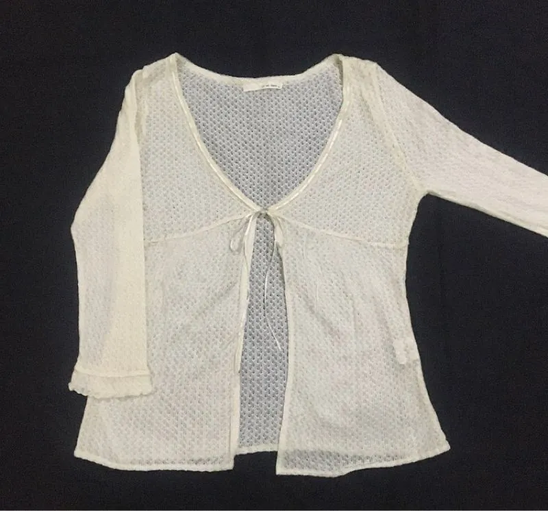 Vintage Futurist Cardigan Wanita white photo 1