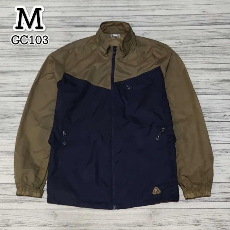 Casual Windbreaker Pria navy brown photo 1