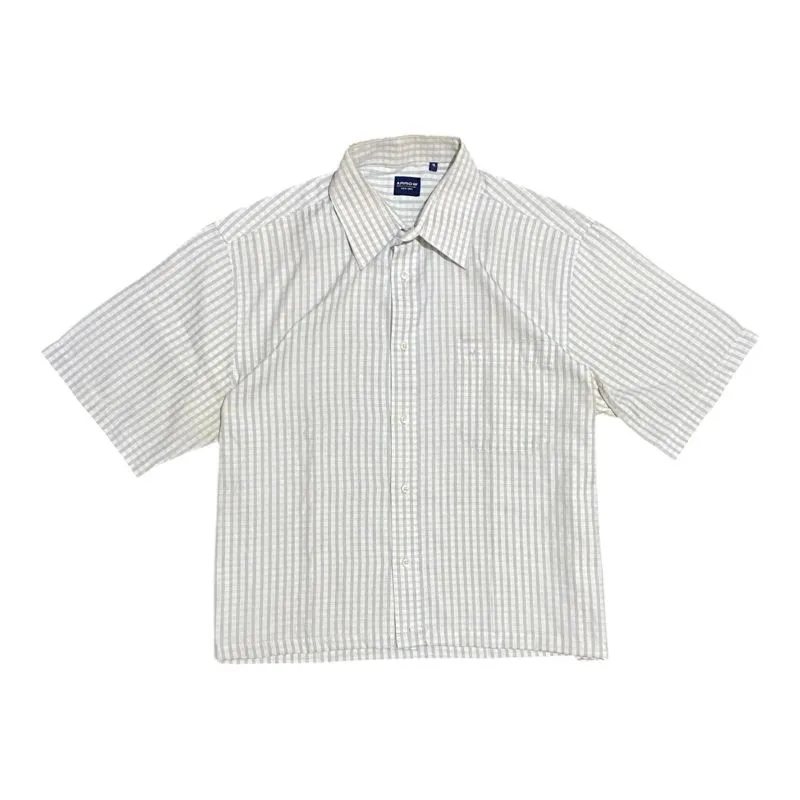 Uniqlo Y2K Skater Formal shirt Pria white photo 1
