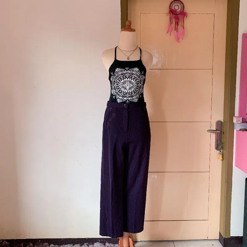 Casual Casual trouser Wanita purple photo 1