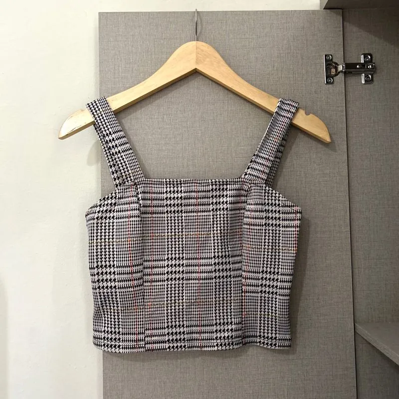 Fairy Cami top Wanita black gray photo 1