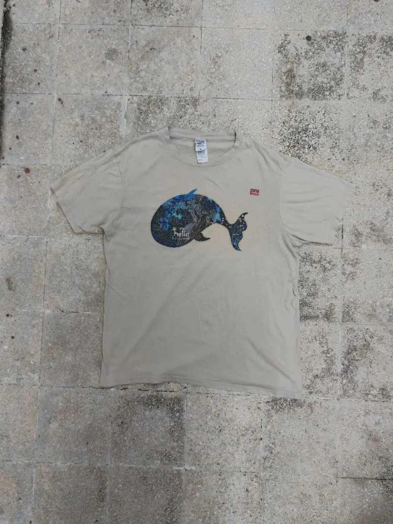 Vintage Minimalist T-shirt Pria tan cream photo 1