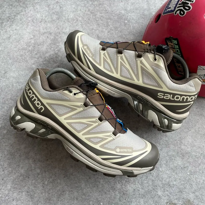 Salomon Gorpcore Casual Sneakers Pria tan black photo 1