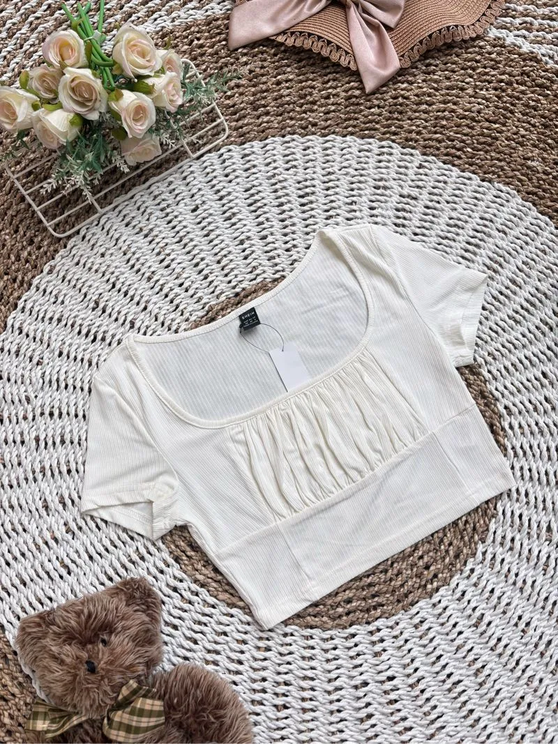 Shein Luxury Sweatshirt Wanita white photo 1