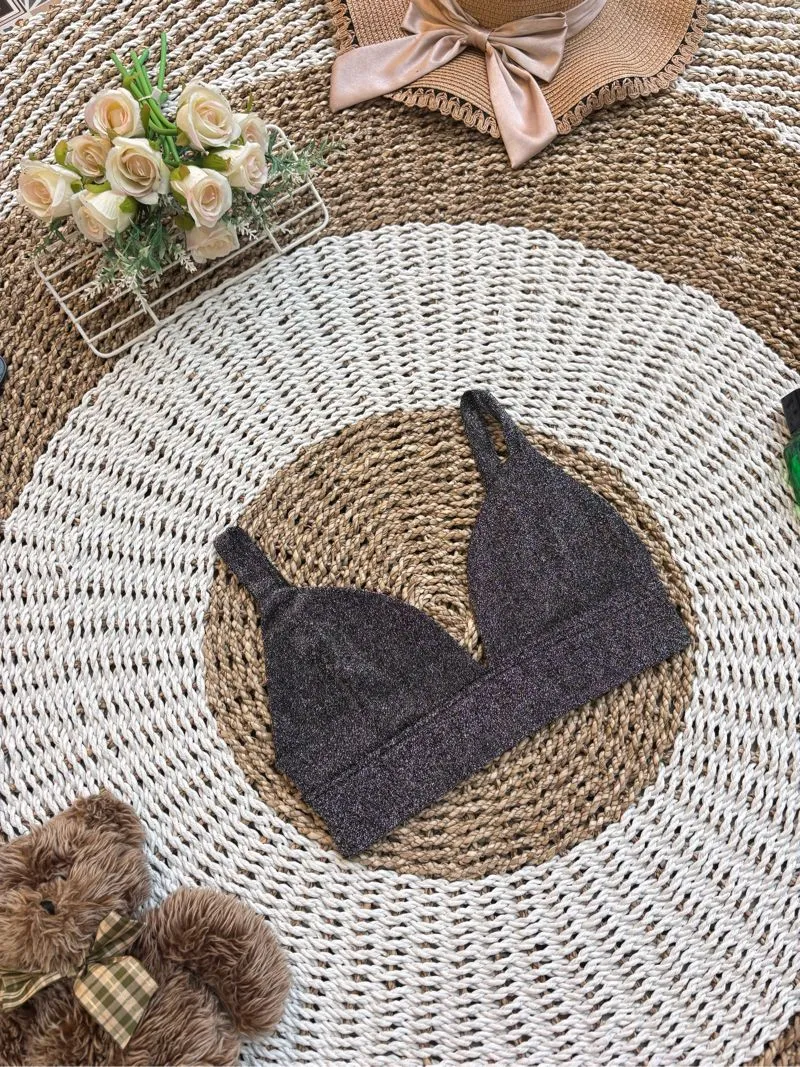 Casual Bralette Wanita black gray photo 1