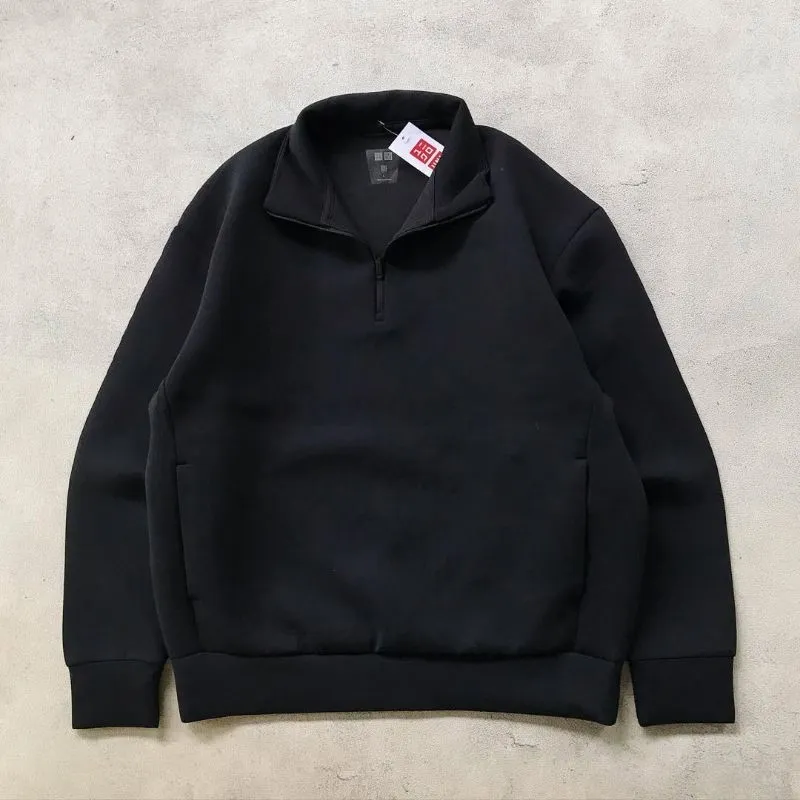 Uniqlo Vintage Minimalist Fleece Pria black photo 1