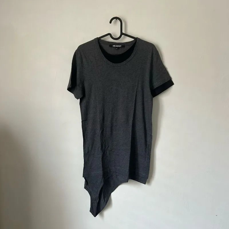 Neil Barrett Avant Garde T-shirt Pria black gray photo 1