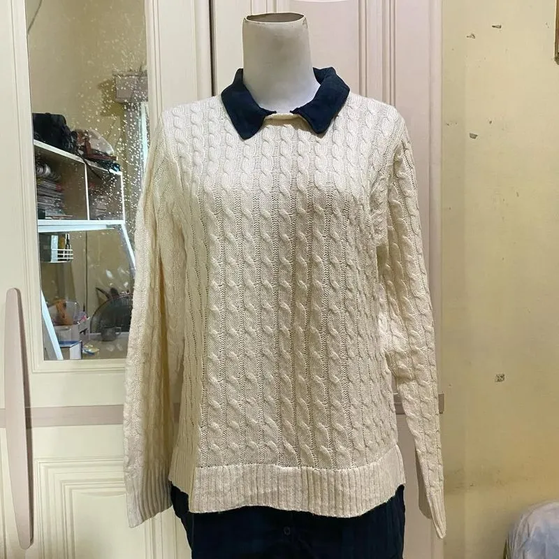 Casual Sweatshirt Wanita white photo 1