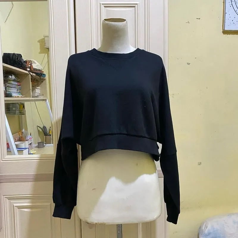 Casual Sweater Wanita black photo 1