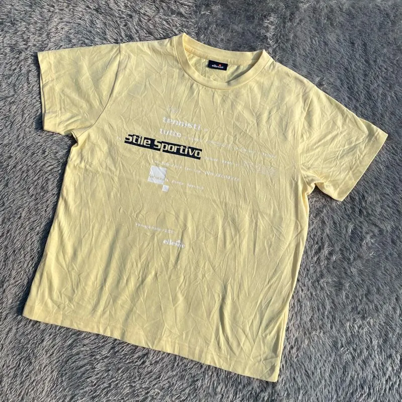 Ellesse Vintage Sportswear T-shirt Pria yellow photo 1
