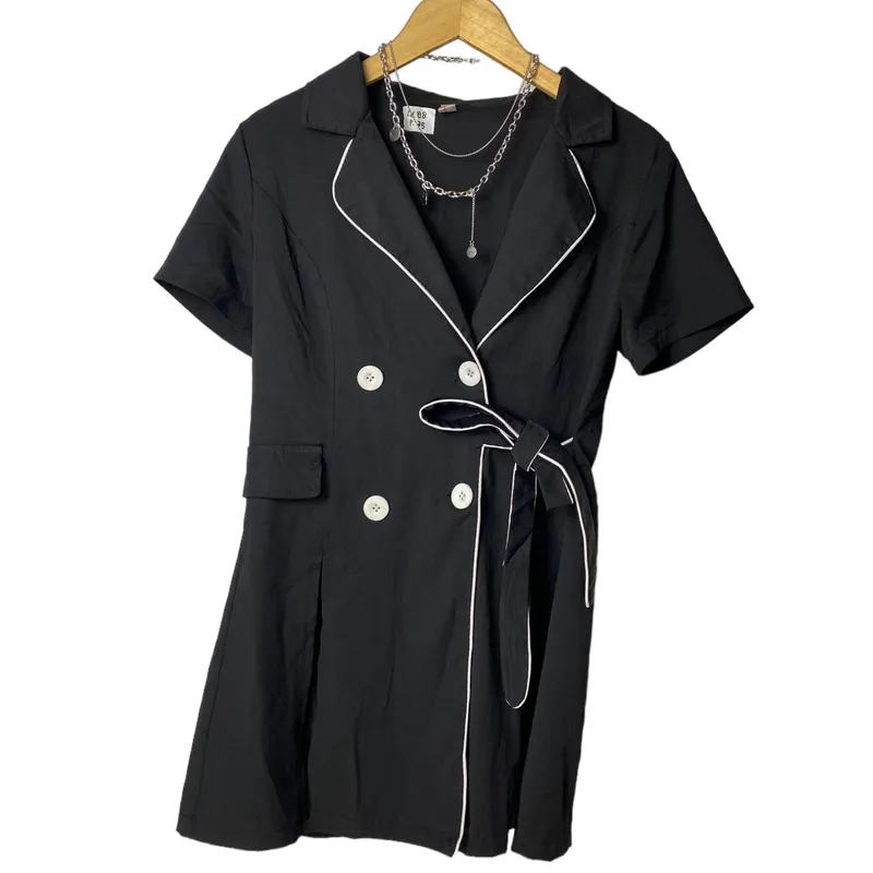 Minimalist Casual Blazer Wanita black photo 1