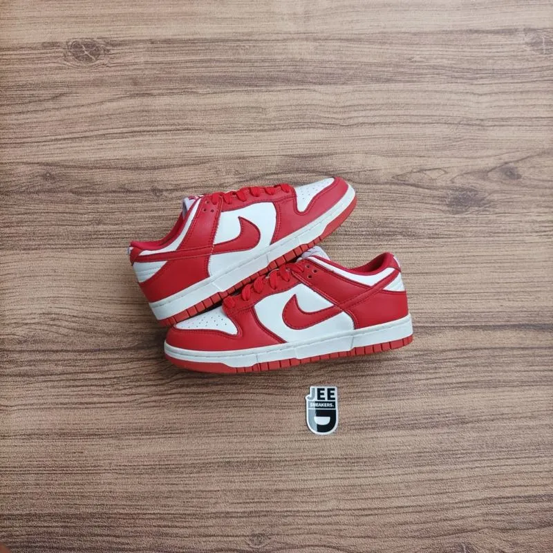 Nike Casual Sneakers Wanita white red photo 1