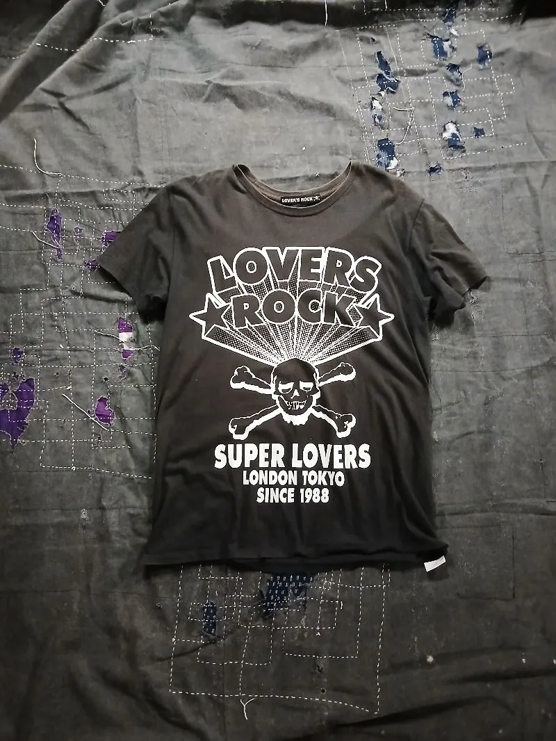 SUPER LOVERS Vintage Goth T-shirt Pria black photo 1
