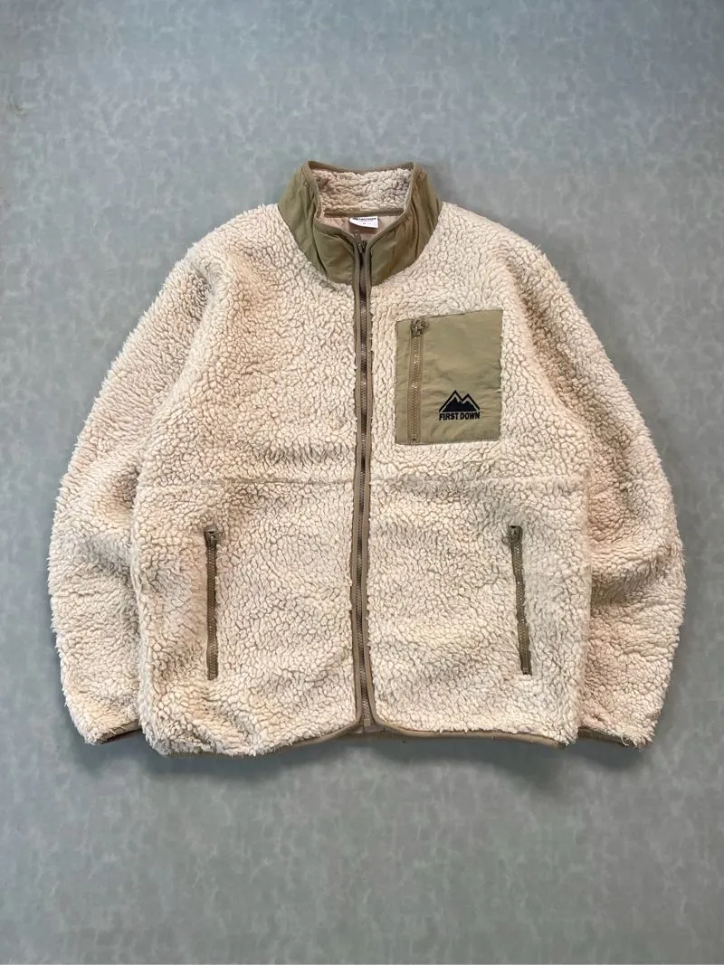 Made in USA Vintage Streetwear Fleece Pria cream photo 1